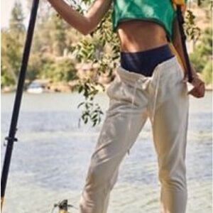 FP Movement by Free People Cream Joggers- NWT